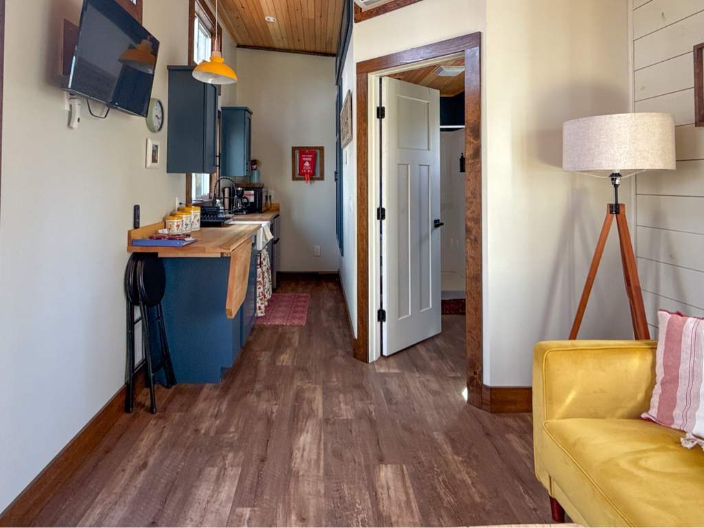 Tiny House kitchenette and hallway